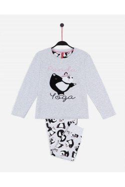 Pijama niña "Panda - yoga"